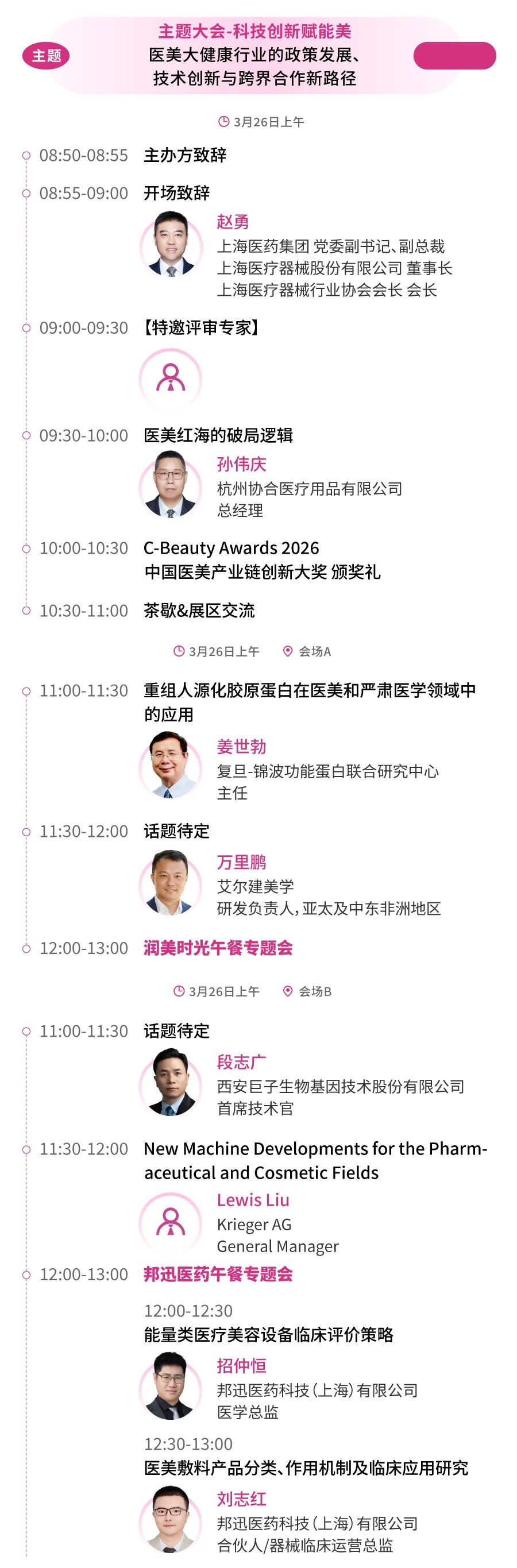 议程首曝！华熙/协合/四环/斐缦等60+巨头首度同框，共探医美新征程！(图4)